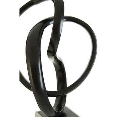 Mirano Black Nickel Finish Knot Sculpture