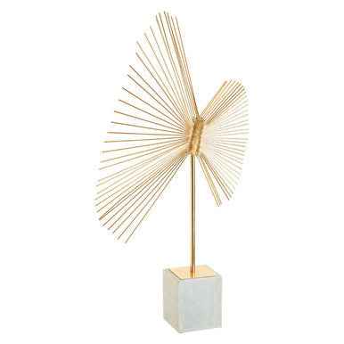 Mirano Gold Finish Spiral Sculpture