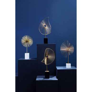 Mirano Gold Finish Spiral Sculpture