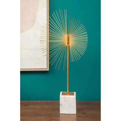 Mirano Gold Finish Spiral Sculpture