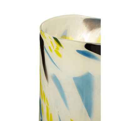 Carra Large Abstract Design Glass Vase