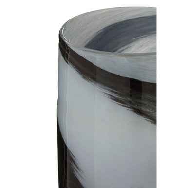 Carra Large Grey And Black Brushstroke Vase