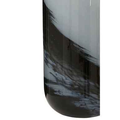 Carra Large Grey And Black Brushstroke Vase