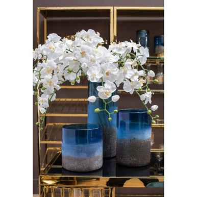 Chiara Medium Blue Sand Effect Vase