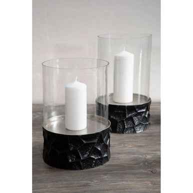 Akola Large Hurricane Hammered Candle Holder