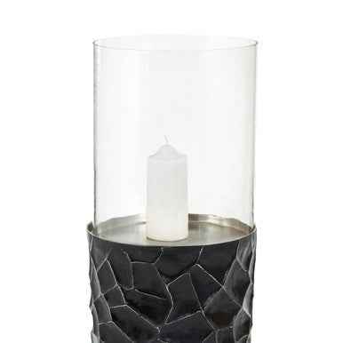 Akola Large Floor Standing Hurricane Candle Holder In Black