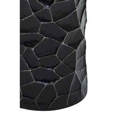 Akola Large Floor Standing Hurricane Candle Holder In Black