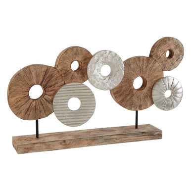 Elementi 7 Disc Wooden Sculpture