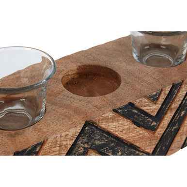 Bantu Tribal Wooden Tealight Holder