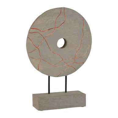 Vena Round Wooden Sculpture