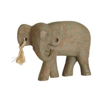 Fidra Mango Wood Elephant Sculpture