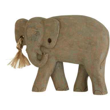 Fidra Mango Wood Elephant Sculpture