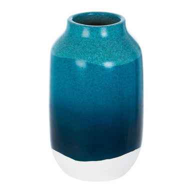 Domo Blue And White Earthenware Vase
