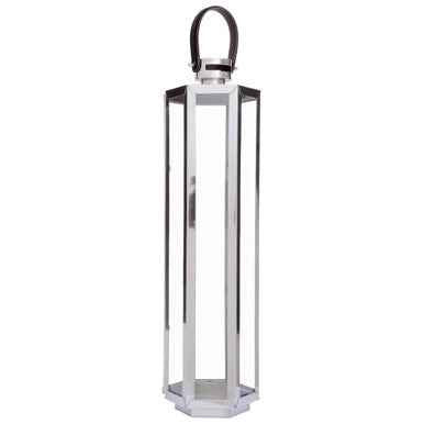 Herber Large Silver Finish Lantern