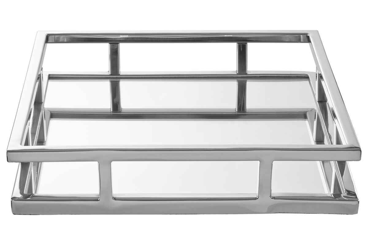 Cruzar Silver Square Tray