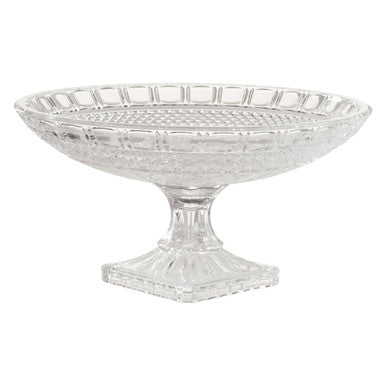 Savita Clear Glass Fruit Bowl with Wide Lip