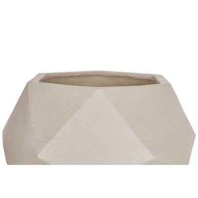 Darnell White Multifaceted Planter