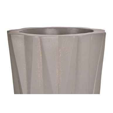 Darnell Small Grey Multifaceted Planter