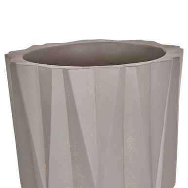 Darnell Large Grey Multifaceted Planter
