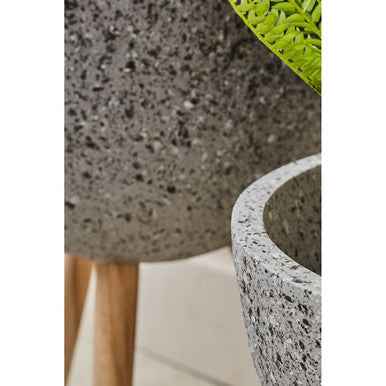 Darnell Medium Grey Speckled Planter