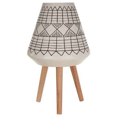 Darnell White And Black Large Planter