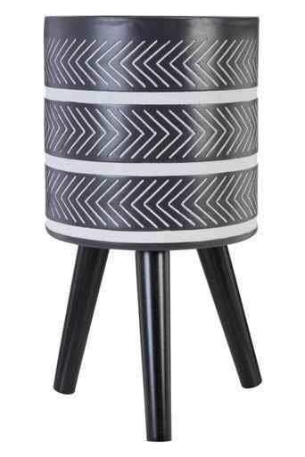 Darnell Large Chevron Planter