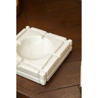 Kira White Marble Ashtray