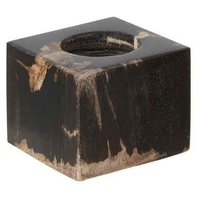 Relic Dark Petrified Wood Tealight Holder