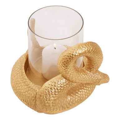 Serpent Gold Candle Holder