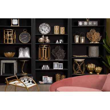 Prato Large Black Nickel Finish Coral Sculpture