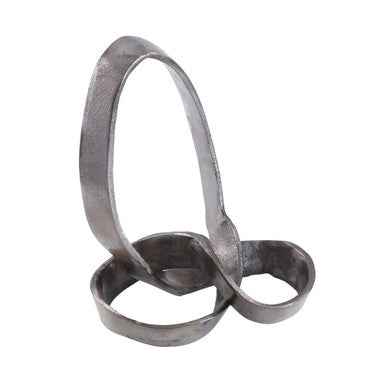 Prato Black Finish Knot Sculpture