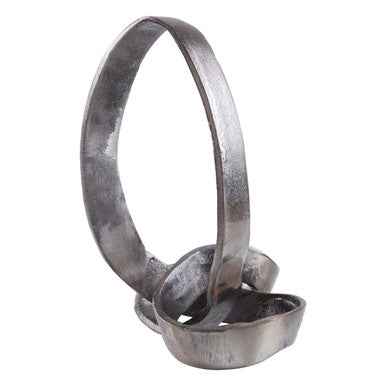 Prato Black Finish Knot Sculpture