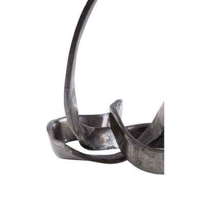 Prato Black Finish Knot Sculpture