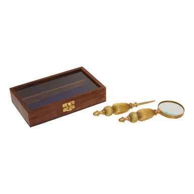 Churchill Gold Finish Magnifying Glass And Letter Opener