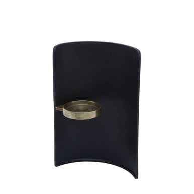 Daito Black and Gold Finish Candle Holder
