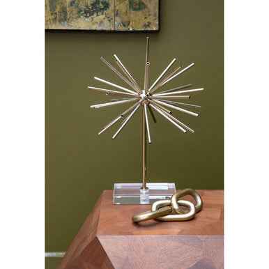 Prato Small Gold Aluminium Chain Sculpture