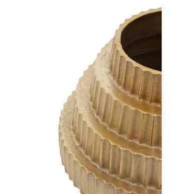 Deomali Small Ombre Gold And Black Vase