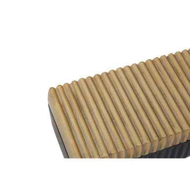 Deomali Small Two Toned Gold and Black Trinket Box