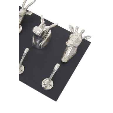 Safari Animal 5 Hook Wall Hanger