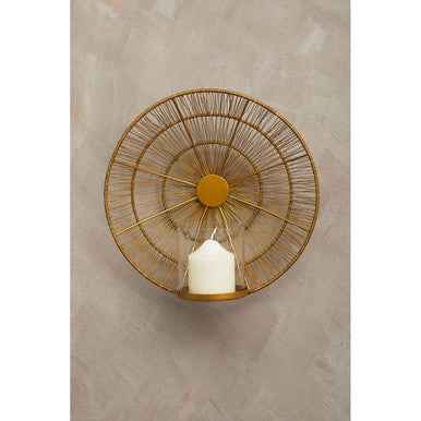 Enzo Gold Wire Wall Sconce