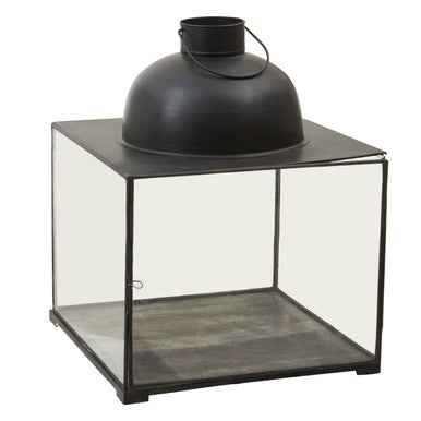 Preston Small Antique Black Lantern