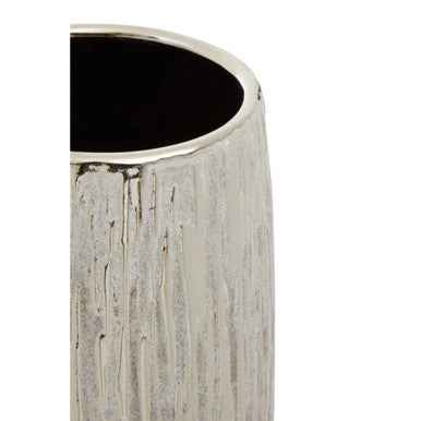 Hesper Large Silver Ceramic Vase