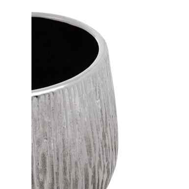 Hesper Large Silver Ceramic Planter