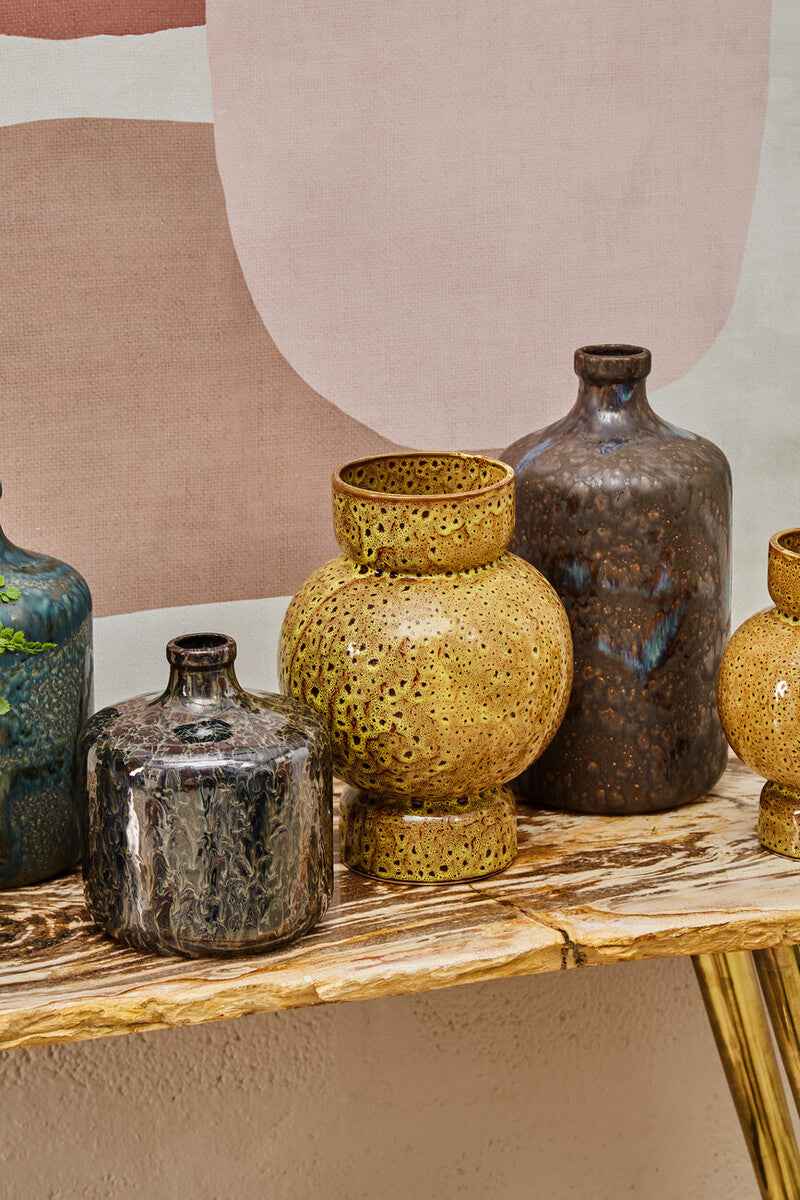 Silas Dark Blue Bottle Vase