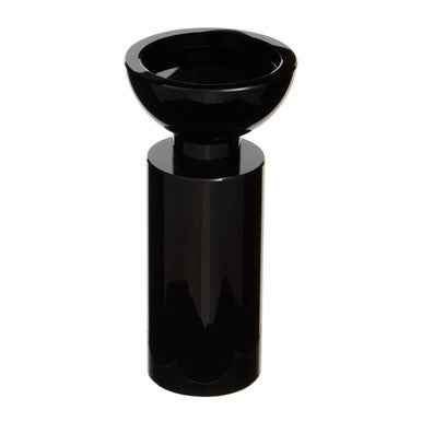 Carrie Small Black Crystal Candle Holder
