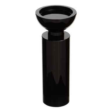 Carrie Medium Black Crystal Candle Holder