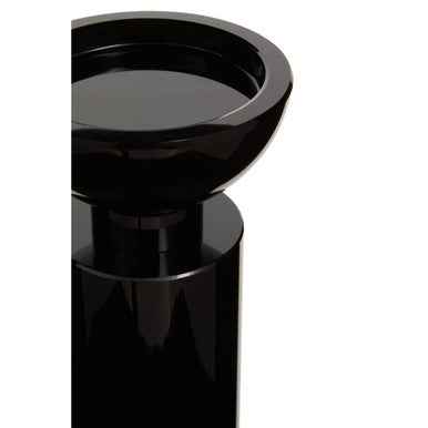 Carrie Medium Black Crystal Candle Holder