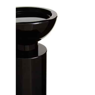 Carrie Large Black Crystal Candle Holder