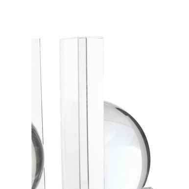 Carrie Set Of 2 Crystal Bubble Bookends