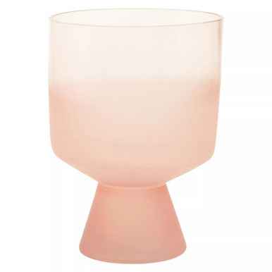 Baila Small Matte Pink Glass Vase